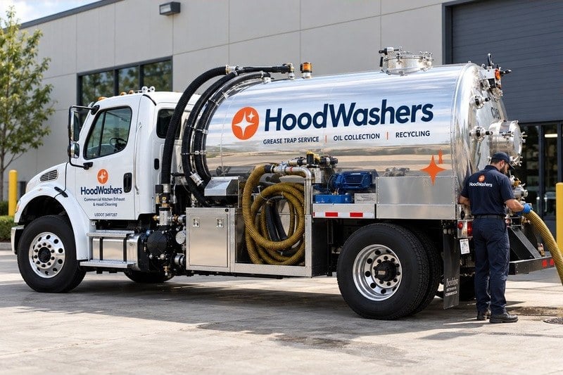 HoodWashers used cooking oil collection truck